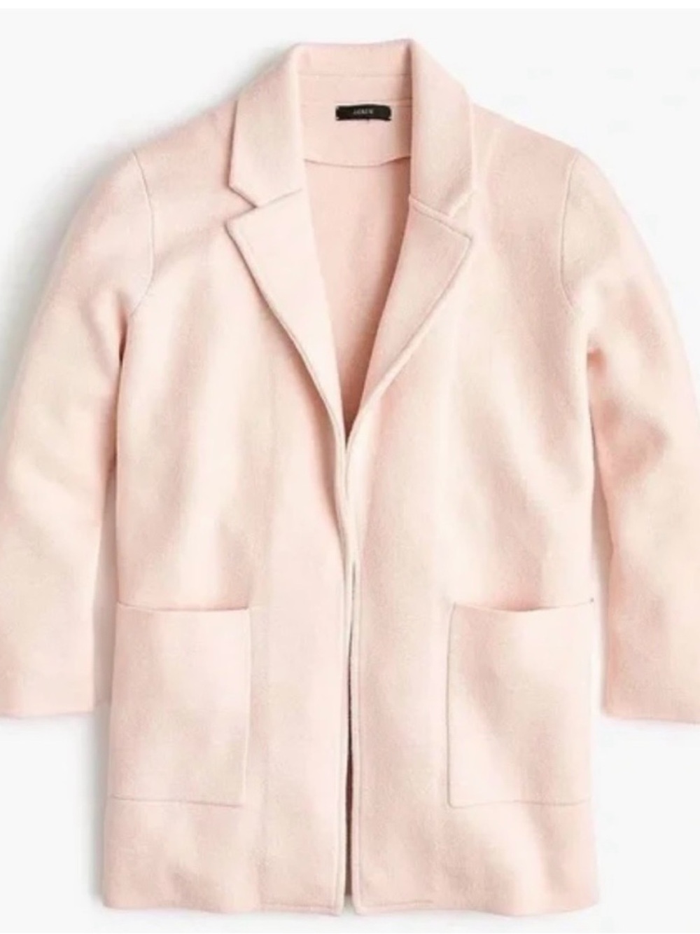 J. Crew Sophie open front sweater blazer pink